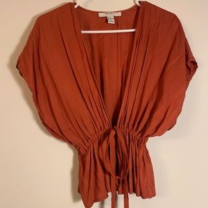 Forever 21 tie up blouse